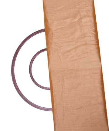 Golden Beige Colour Plain Organza Satin Fabric